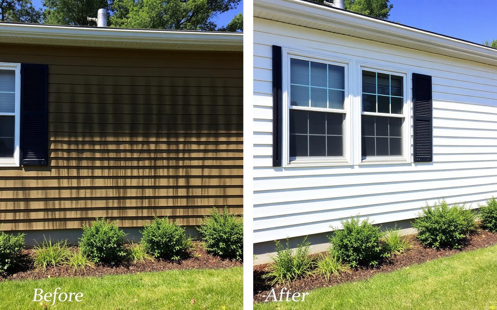 After exterior cleaning